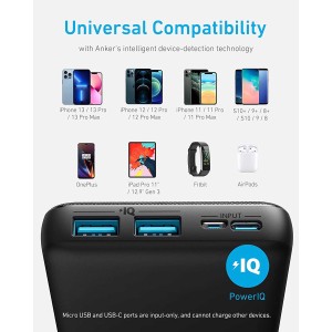 پاوربانک انکر مدل PowerCore Essential A1268 ظرفیت 20000 میلی‌آمپر ساعت